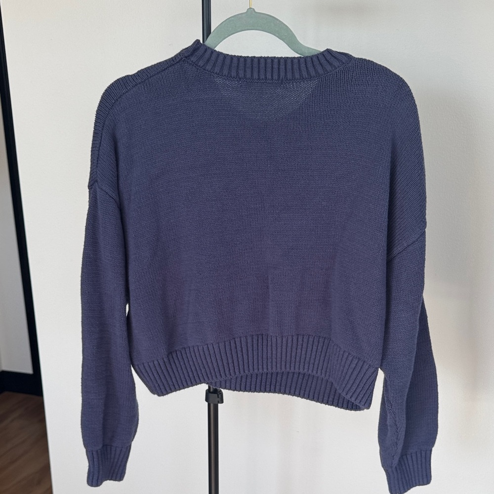 Blue Sweater with Bear Design - Picture 2 of 3